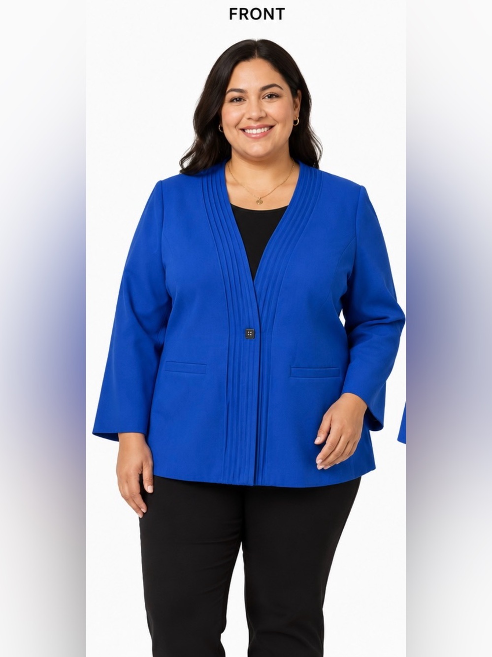 Vintage Pykettes Siewert Women's Royal Blue
Blazer Jacket Size 16 Elegant